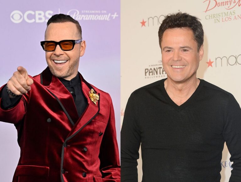 Donnie Wahlberg Gets a Sweet Surprise From Donny Osmond at NKOTB Show